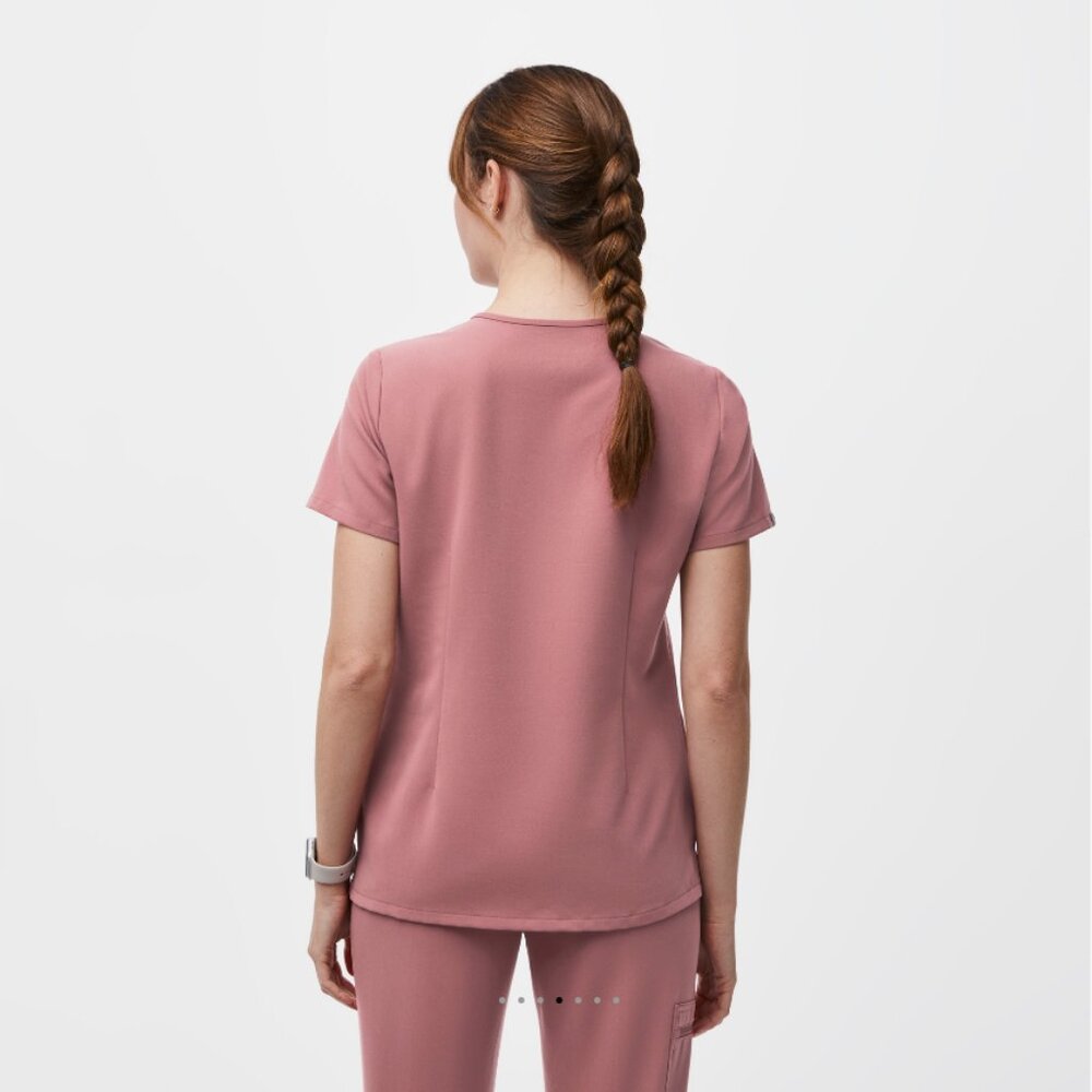 FIGS Catarina Scrub Top Mauve 3XL - Picture 4 of 4